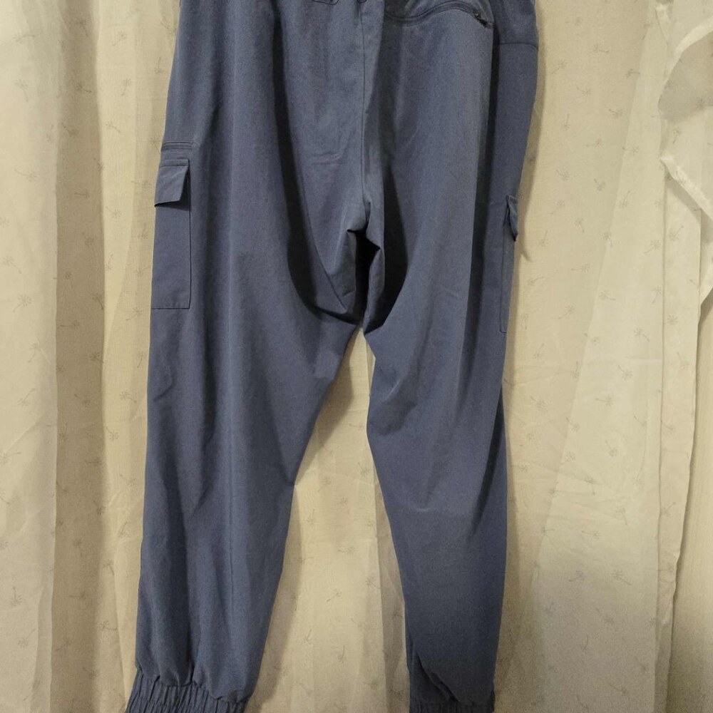 Blue Lightweight Cargo Jogger Pants - Stretch and Pockets! - Picture 5 of 8